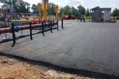 Merck Storm Pipe above ground and paving